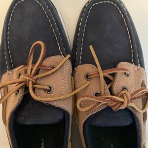 Men's Navy and Tan Boat deck  Shoes 10.5
